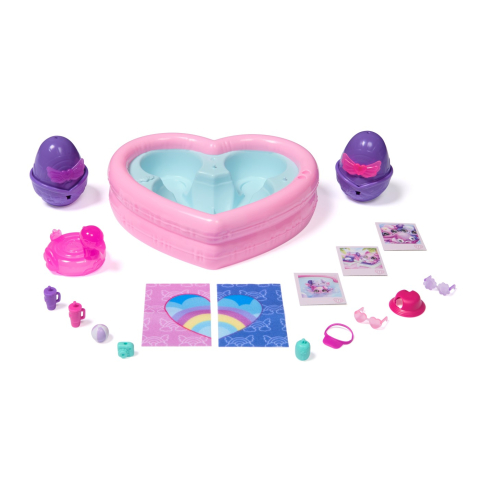 HATCHIMALS ALIVE NEON RAINBOW SET PETRECERE LA PISCINA [4]
