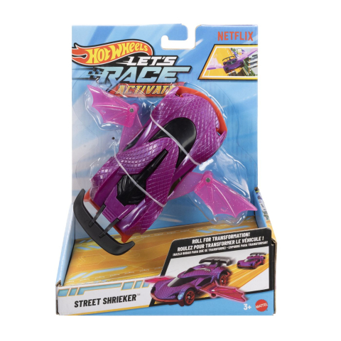 Mașinuțe de jucărie - HOT WHEELS LETS RACE ACTIVATE MASINUTA STREET SHRIEKER SCARA 1 LA 32