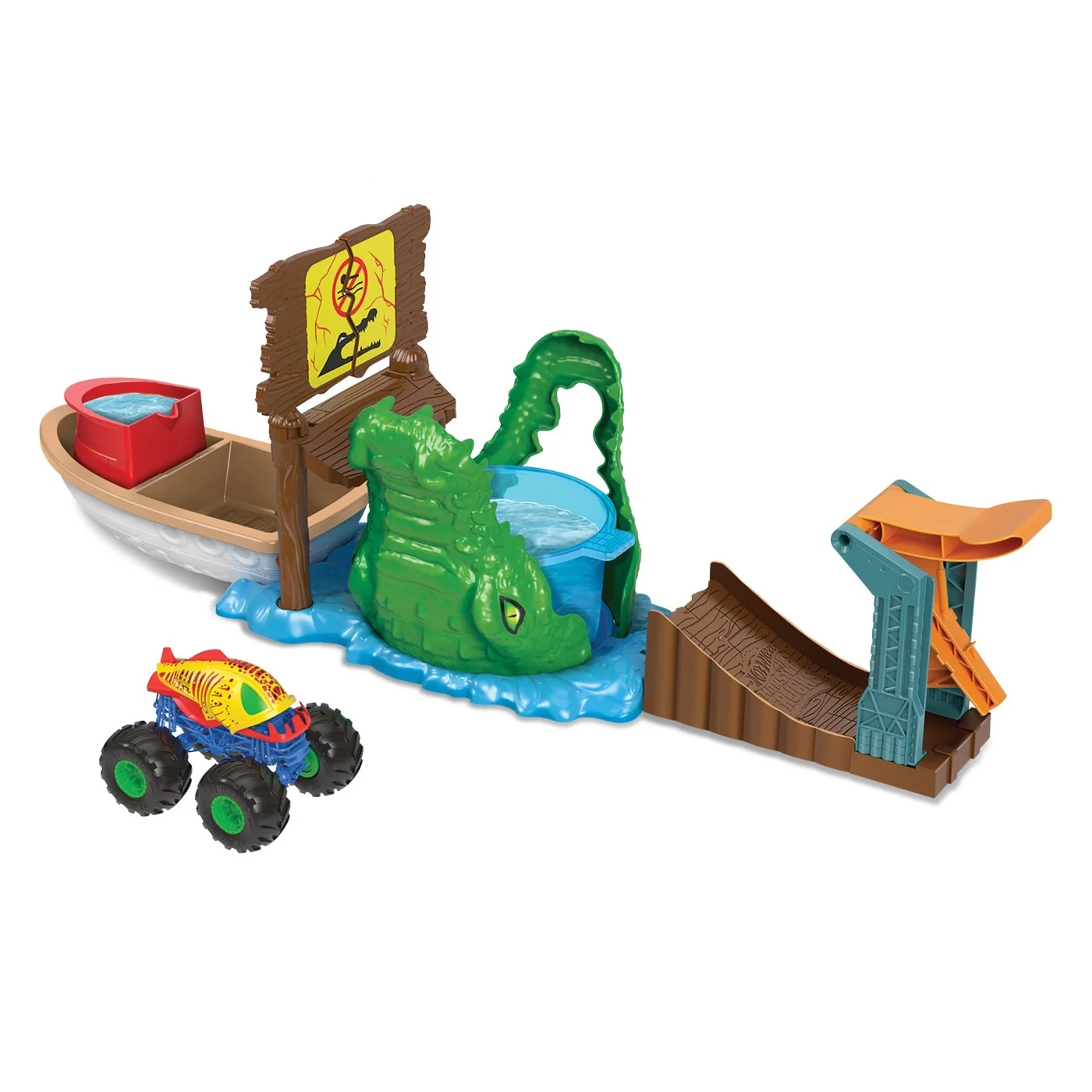 Hot Wheels Monster Truck Color Shifters Atacul Crocodilului [1]