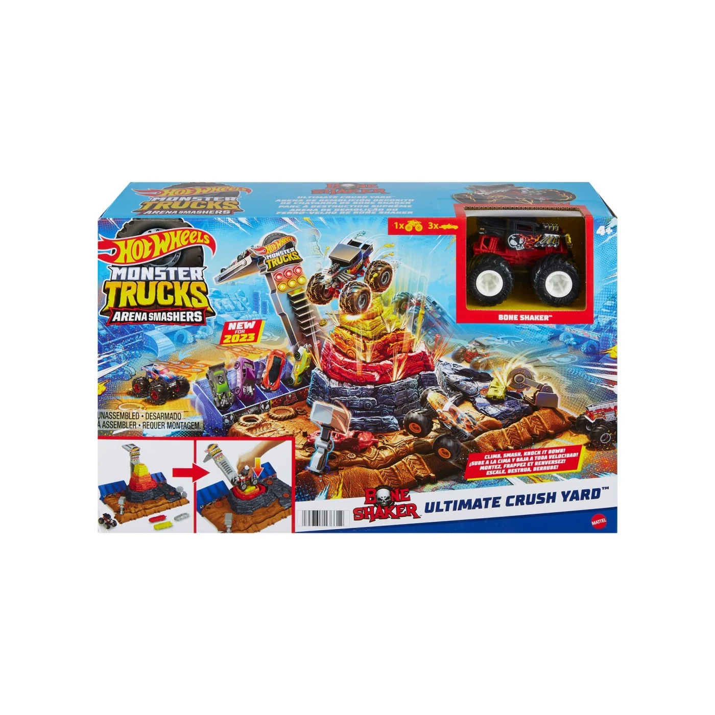 Hot Wheels Monster Trucks Arena Smashers Bone Shaker Arena Ultimate Crush [5]