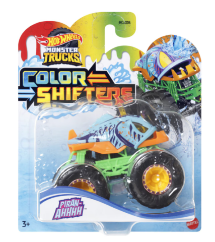 Noutăți Librăria Compas - Masinuta Hot Wheels Monster Trucks Color Shifters Piran-Ahhhh