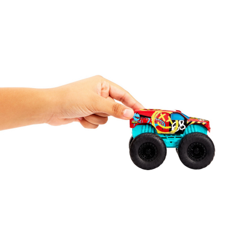 HOT WHEELS MONSTER TRUCK ROARIN WRECKERS DEMO DERBY CU FUNCTII SI SUNETE SCARA  1:43 [1]