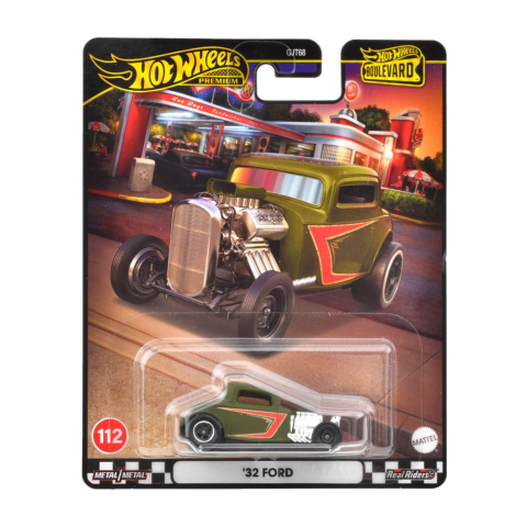 Mașinuțe de jucărie - HOT WHEELS PREMIUM BOULEVARD MASINUTA METALICA FORD 32 SCARA 1:64