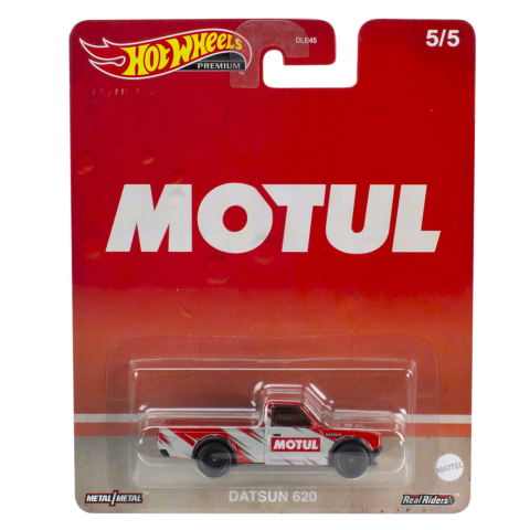 Mașinuțe de jucărie - HOT WHEELS PREMIUM REAL RIDERS POP CULTURE MASINUTA METALICA DATSUN 620 SCARA 1:64