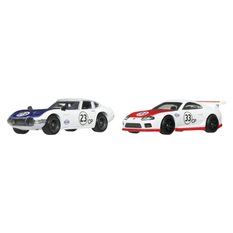 HOT WHEELS PREMIUM SET 2 MASINUTE METALICE TOYOTA 2000GT SI TOYOTA SUPRA SCARA 1 LA 64 [1]