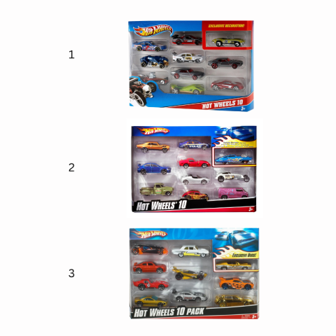 Hot Wheels set 10 masinute scara 1:64 Mattel [1]