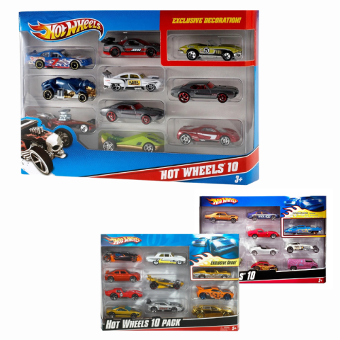 Mașinuțe de jucărie - Hot Wheels set 10 masinute scara 1:64 Mattel