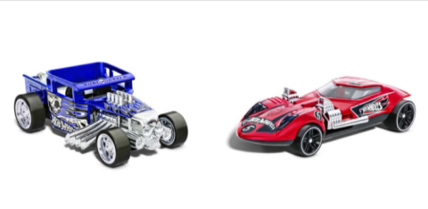 Set 2 masinute metalice Hot Wheels Pull Back Bone Shaker si Twin Mill scara 1 la 43 [1]
