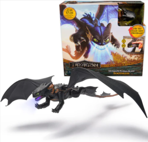Jucării și jocuri - Figurina interactiva Toothless Ultimate Plasma Blast How To Train Your Dragon