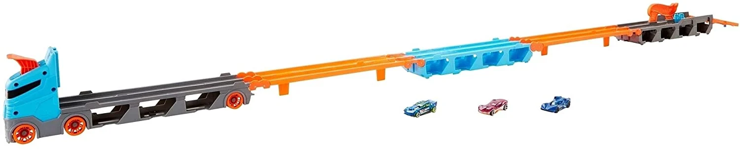 Hot Wheels 2 in 1 Mega transportator masini pista [2]