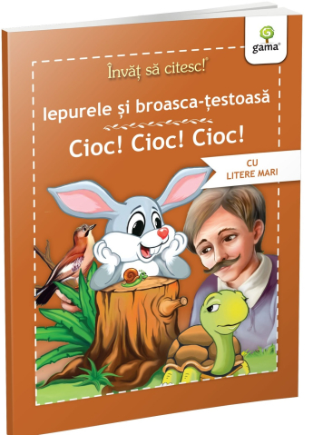 Noutăți Librăria Compas - Iepurele si broasca testoasa. Cioc! Cioc! Cioc! Invat sa citesc