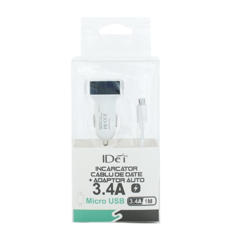 Electronice și accesorii IT - Set incarcator cablu de date+adaptor priza MicroUSB 3.4A 1m