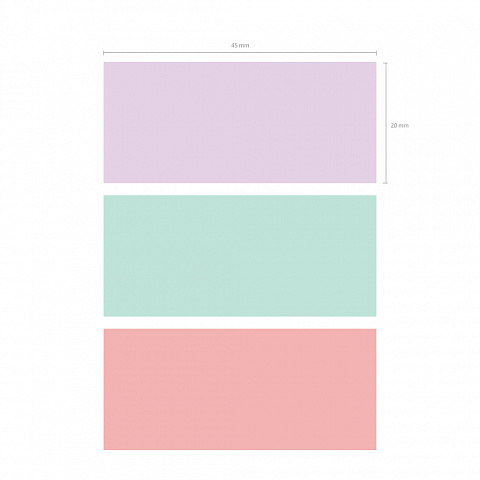 Index adeziv de pagina din plastic ErichKrause Floral Soul 45 x 20 mm 60 coli 3 culori [4]