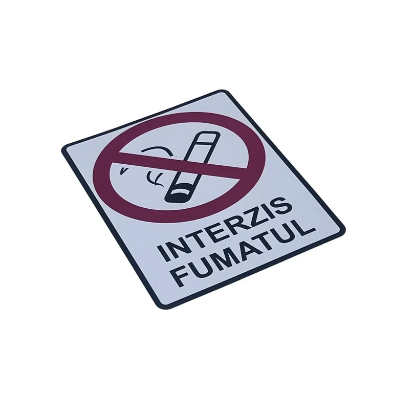 Artă și creativitate - Indicator avertizare Interzis fumatul 19x15 cm