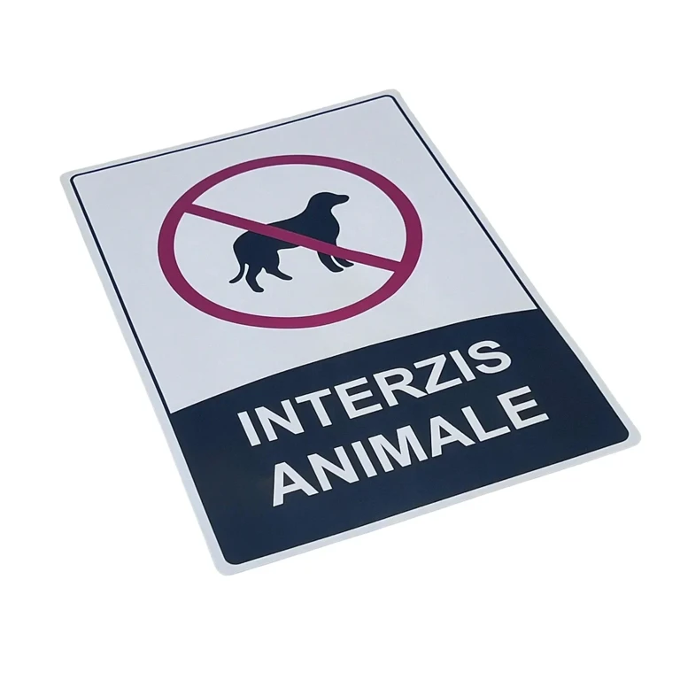 Artă și creativitate - Indicator avertizare Interzis animale