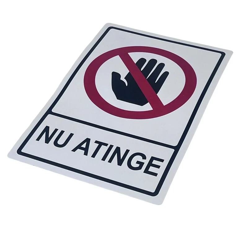 Artă și creativitate - Indicator avertizare Nu atinge 20x30 cm
