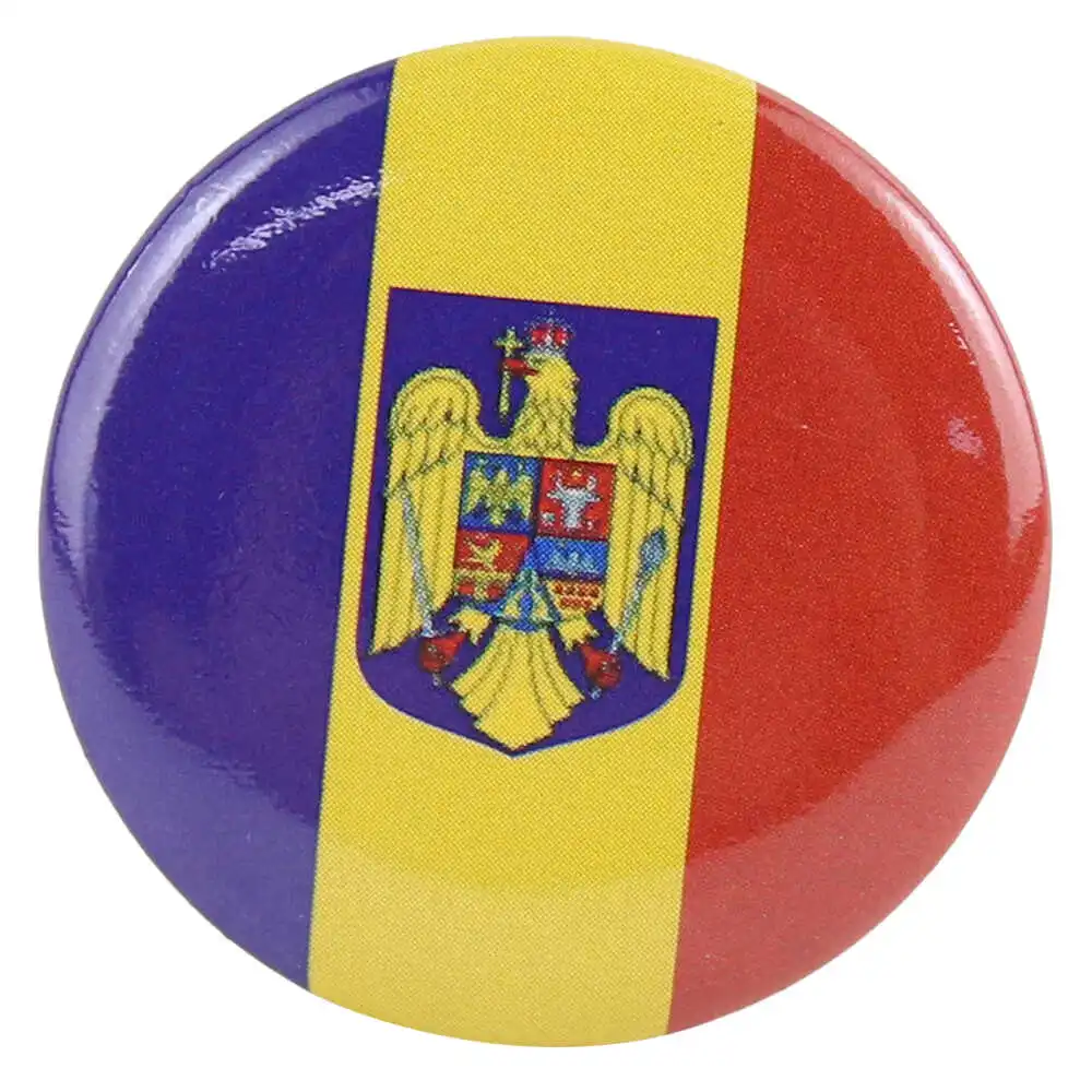 Casă și decorațiuni - Insigna tricolor stema Romaniei 3 cm