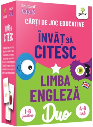 Cărți - DuoCard - Invat sa citesc Limba engleza Carte de joc educativa
