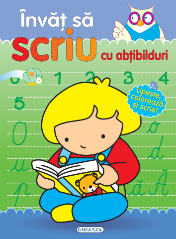 Cărți - Invat sa scriu cu abtibilduri. Lipeste coloreaza si scrie!