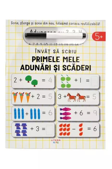 Cărți pentru copii - Invat sa scriu. Primele mele adunari si scaderi - John Poitier