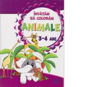 Noutăți Librăria Compas - Invatam sa coloram animale 3-4 ani