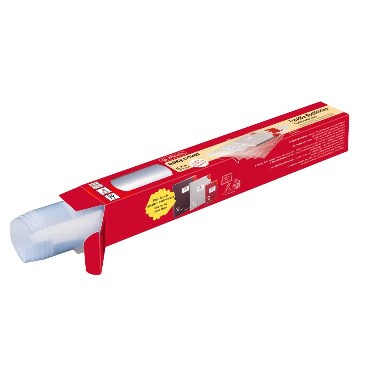 Invelitoare easy.cover PP ajustabila pe orice dimensiune set 5 Herlitz [1]