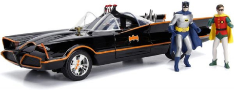 Set figurina si masina Batman Batmobil - Robin Jada Toys [7]