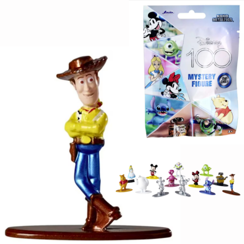 Noutăți Librăria Compas - Figurina metalica surpriza Jada Toys Disney 100 Nano Metalfigs modele diferite