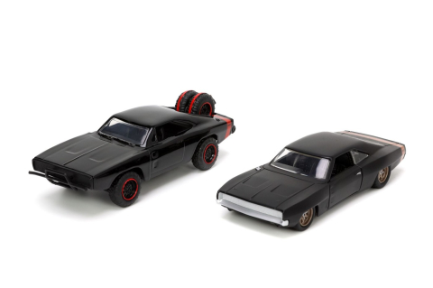 JADA FAST AND FURIOUS SET MASINUTE METALICE DODGE CHARGER RT SI DODGE CHARGER WIDEBODY SCARA 1:32 [1]
