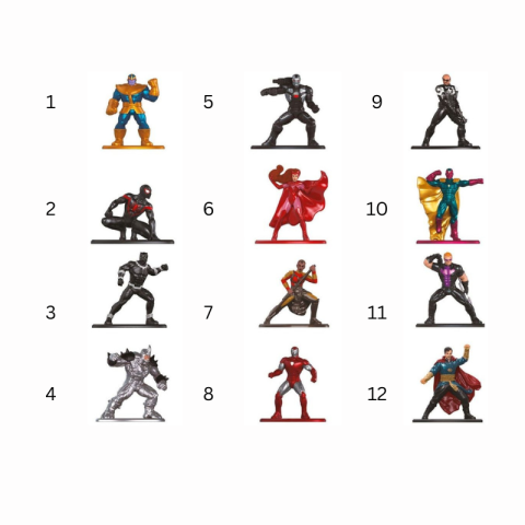 Figurina metalica Jada Toys Marvel 4 cm modele diferite [1]