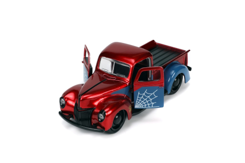 JADA MARVEL SET MASINUTA METALICA FORD PICK UP SCARA 1:32 SI FIGURINA METALICA SPIDER MAN [6]