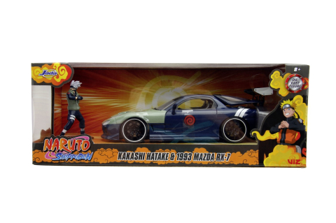 Mașinuțe de jucărie - JADA MASINUTA METALICA NARUTO 1995 MAZDA RX 7 1:24