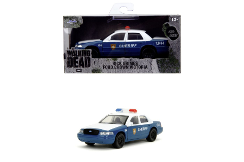 JADA THE WALKING DEAD RICK CRIMES MASINUTA METALICA FORD CROWN VICTORIA SCARA 1:32 [7]