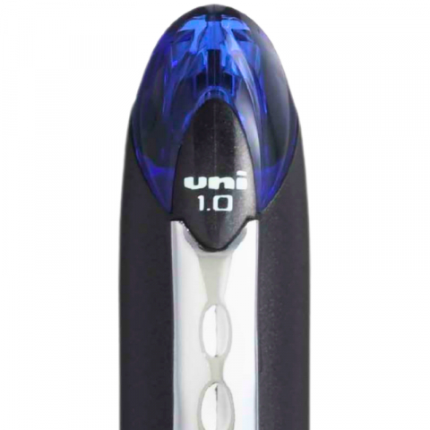 Pix Jetstream albastru Uni-ball 1.0mm cu capac corp negru cu detalii albastre [1]