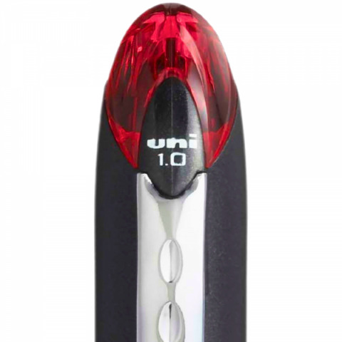 Pix Jetstream Uni-ball rosu 1.0mm cu capac corp negru cu detalii rosii [1]