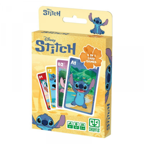 Jucării și jocuri - Joc 4 in1 Stitch, Shuffle Fun