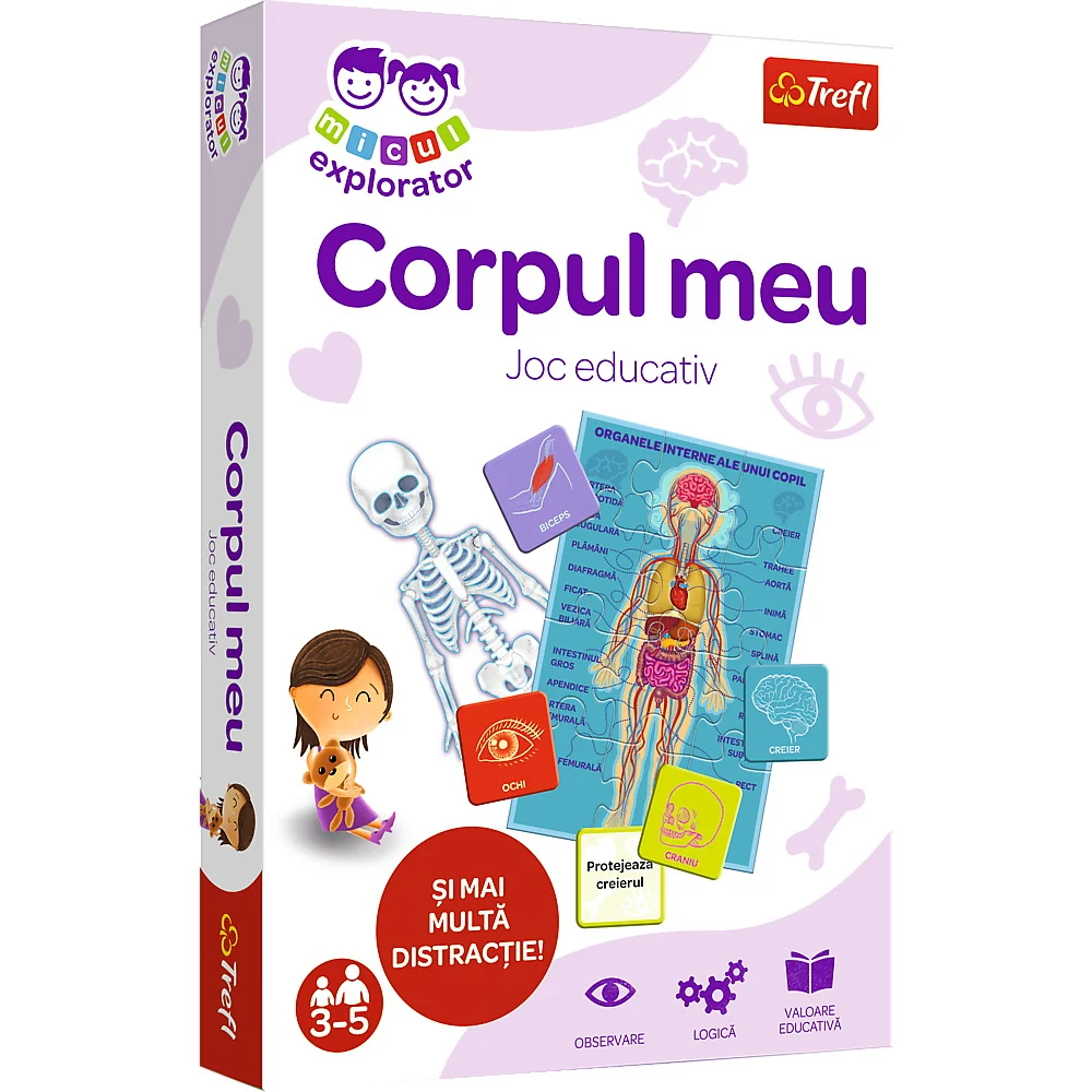 Jocuri educative și de societate - Joc educativ Corpul meu Micul Explorator Trefl