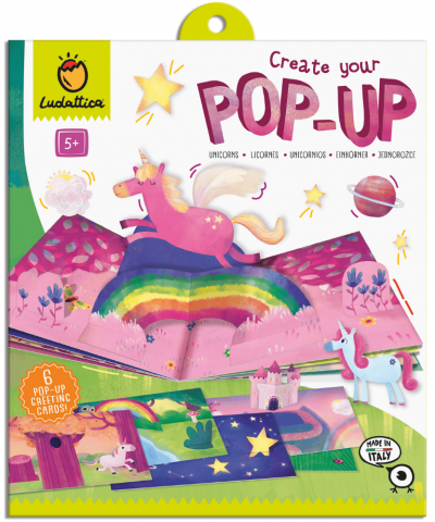 Jucării și jocuri - Set creativ Unicorni Create Your Pop-up Ludattica