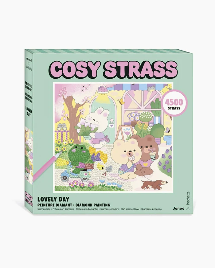 Noutăți Librăria Compas - Joc creativ Diamond Painting Strass Cosy O zi minunata 4500 strasuri