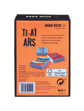 Joc de societate AS Games Te-ai ars Dark Deck 18+ [2]
