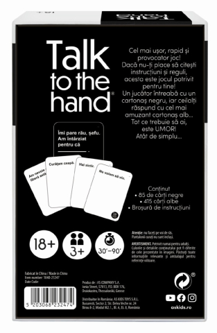 Joc de societate AS Games Talk to the hand lb romana 18+ [1]