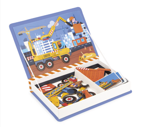 Joc magnetic Janod Magneti Book Constructii 68 piese [2]
