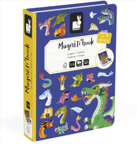 Joc educativ magnetic Janod Magneti'book Dragoni 53 magneti [7]