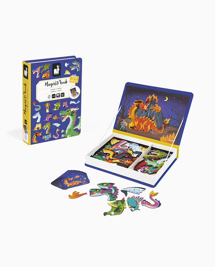 Joc educativ magnetic Janod Magneti'book Dragoni 53 magneti [2]