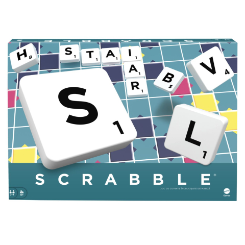 Jocuri de societate - JOC SCRABBLE ORIGINAL IN LIMBA ROMANA