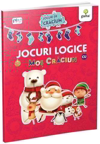 Cărți de activități și colorat - Jocuri logice cu Mos Craciun