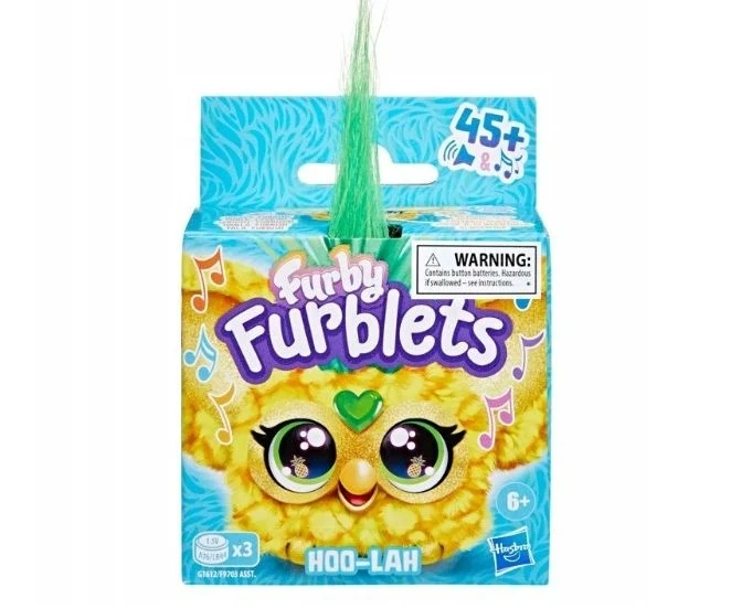 Jucării de pluș - Jucarie de plus interactiva Furby Furblets Hoo-Lah