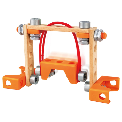 Jucarie din lemn Hape Junior Inventor Carnival Builder Set 73 piese [3]