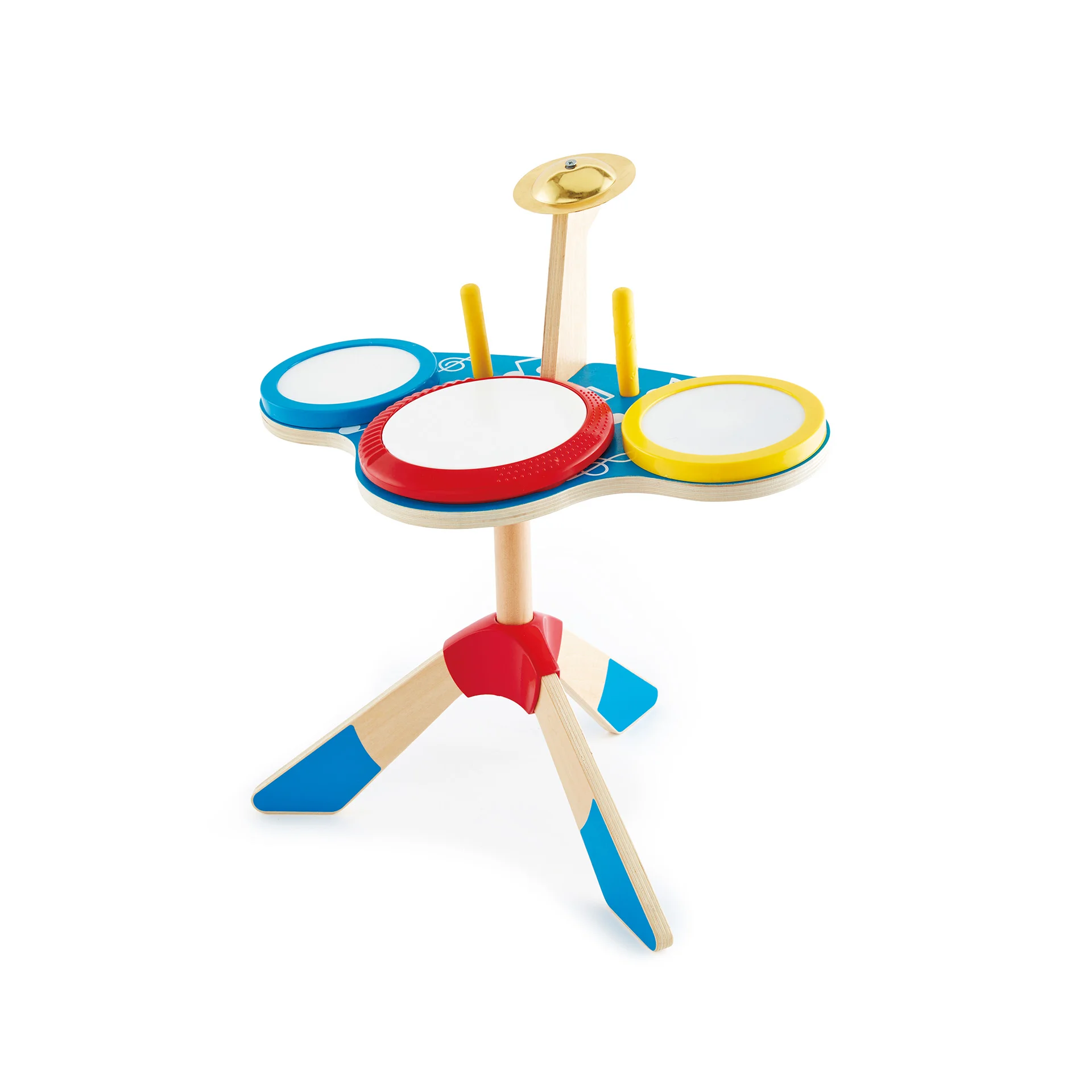 Jucarie din lemn Hape Set de tobe pentru copii 41.5 x 47 x 38 cm [1]
