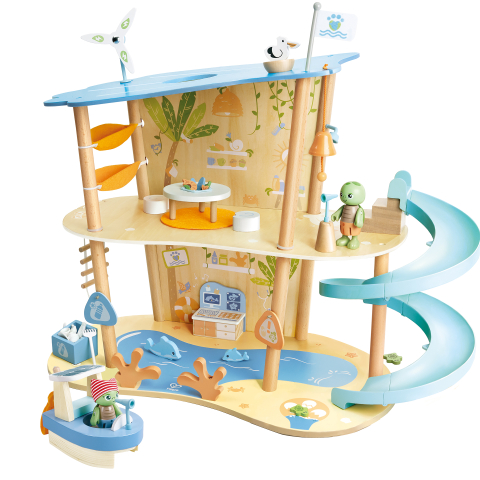 Jucarie din lemn Hape Green Planet Explorers Set salvarea oceanelor 48 piese [1]